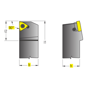 PORTA UTENSILE DI TORNITURA PER INSERTI DI FILETTATURA 832660