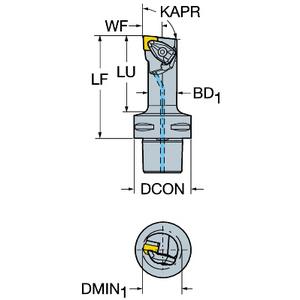 COROMANT T-MAX P SNIJ-UNIT DRAAIEN C4-DCLNL-13080-09