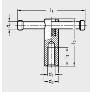 DIN6307-M20 Knebelmutter (loser Knebel)