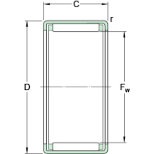 SKF DRAWN CUP NEEDLE BEARING HK 4512