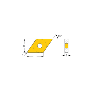 ISCAR DRAAIWISSELPLAAT DNMG 150608-M3M IC6015 5510232