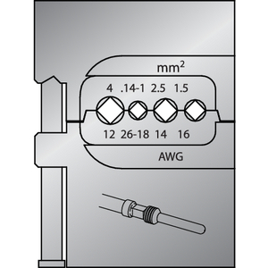 8140-18 Modul-Einsatz für schwere Steckverbinder 1,5-4mm
