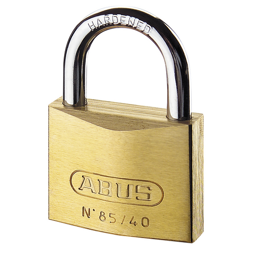 ABUS Vorhängeschloss Messing 85/50 2er Set – Gleichschließend, Mit 10 Schlüsseln, Nano Protect, Sicherheitslevel 7