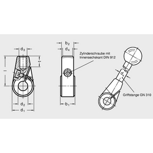 ELESA+GANTER KLEMSTUK GN 150-32-B16