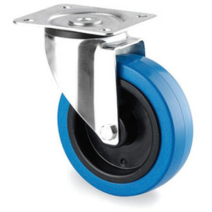 ROULETTE PIVOTANTE DIAM 160MM CAOUTCHOUC ELASTIQUE