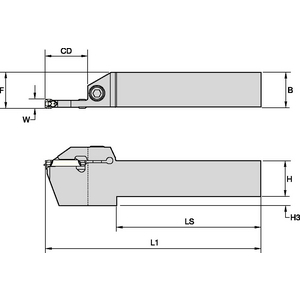 3650483-TOOLHOLDER MTC PT/PC RH INTEGRAL WMTSR2525M422