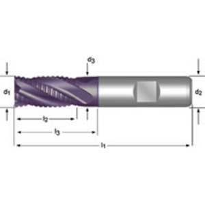 Roughing End Mill 12.00 mm DIN 844K