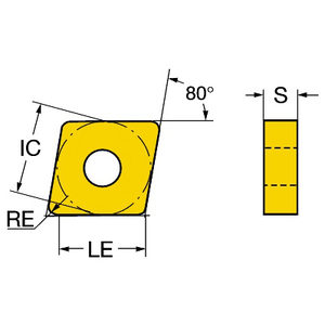 PLAQUETTE TOURNAGE TMAX P CNMG 12 04 08-KF 3005