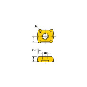 PLAQUETTE PERCAGE TMAX U LCMX 04 03 08-53 H13A