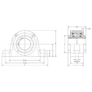 Housed Unit Bearings - TAPN17K075SM