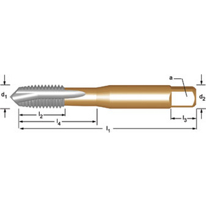 Machine tap M5x0.80mm ISO529