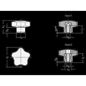 GN5337-60-M10-E Sterngriff Elesa