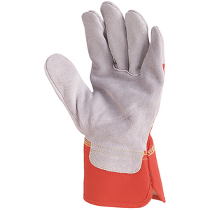 GANT DOCKER CROUTE VACHE SUP. GRIS TOILE ROUGE