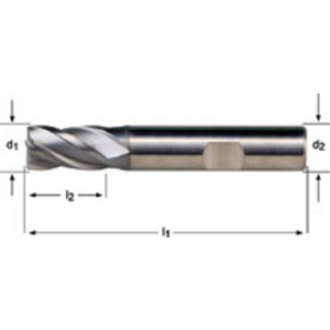 End Mill 25.00 mm DIN 6527K