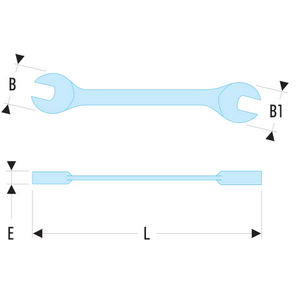 CHIAVE A FORCHETTA PIATTA 22X24 31.22X24