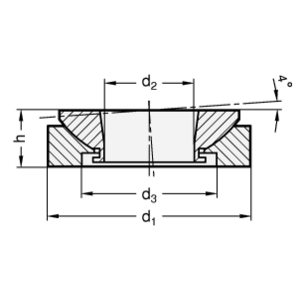 GN350.3-105-NI Edelstahl-Kugelausgleich-Scheiben