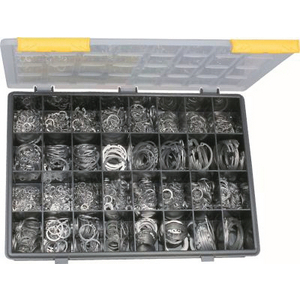 Retaining rings for shaft and bore set