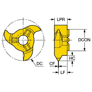 COROMANT COROMILL KOP DRAADFREZEN 327R09-18 20UN-TH 1025