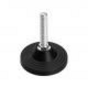 GN246-125-M24-95-BG Stellfuss mit Mutter mit Gummiauflage Elesa