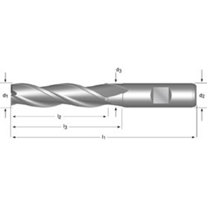 End Mill 9.00 mm DIN 844L