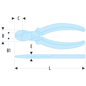 SLS DIAGONALE CUTTING PLIER 160MM 192.16CPESLS