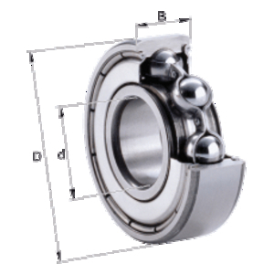 SKF 6202-2Z/C2E/LHT23 KOGELLAGER EENRIJIG