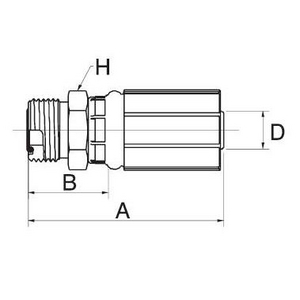 4G4MFFOR G Armatur GATES, B-Maß 26,5 mm