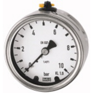 4084 Manometer, CrNi-Stahl, G1/4 hinten zentrisch, 0-10,0bar, Ø63
