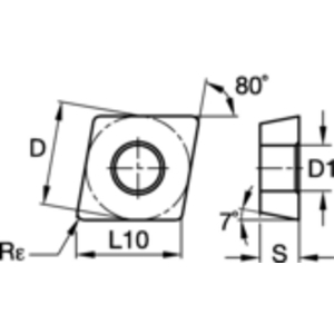 5684340-SCREW-ON INSERT FINISHING CCMT060204FP WS25PT