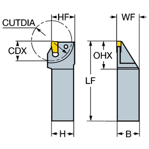 OUTIL A MANCHE T-MAX Q-CUT P/TRONC. ET LES GORGE