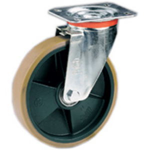RUOTA 65 150X30 POLIURETANO TR NUCLEO GHISA SUPP. ROTANTE PIASTRA NL 656204