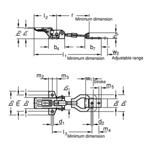 GN831.2-110-NI Spannverschluss Edelstahl