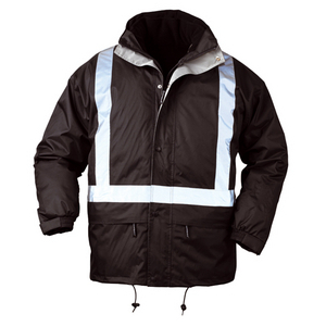 PARKA BODYGUARD NOIRE TL 4/1 HV POLYSTER/PVC