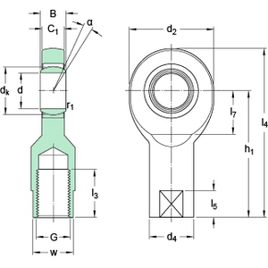 SKF SIL 6 C STANGKOP FEMALE