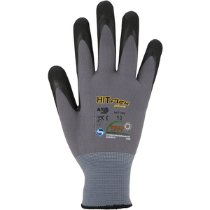 ASA-HIT099-09 HIT099 Feinstrickhandschuh Nitril grau Gr. 9