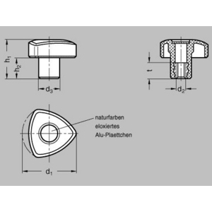 GN5339-50-M10-OR Dreikantgriff Elesa