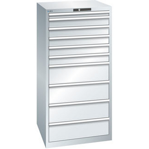 ARMOIRE 10TIR 3636E 1450 CHARGE 200KG RAL5012