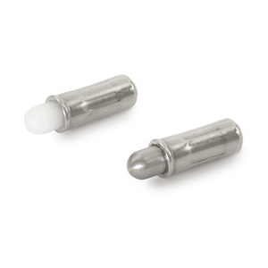 GN.32531-PRESS.A PUNTALE E MOLLA CORPO LISCIO ACC. INOX PUNTALE IN TECNOPOL.A BASE ACETALICA(POM) GN 614.4-8-KU