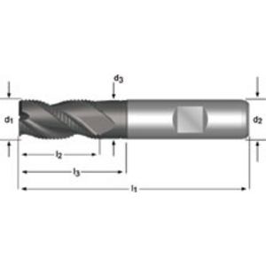 Roughing End Mill 6.00 mm DIN 844K