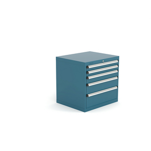 ARMOIRE 5 TIROIRS BLEU MARTELE