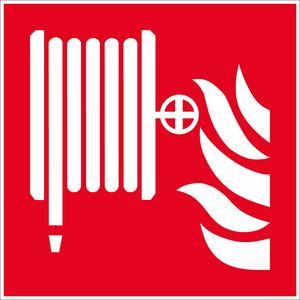 SAFETY SIGNS Model Fire hose reel