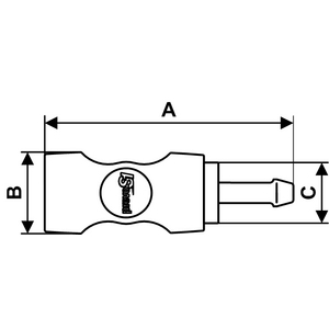 COUPLEUR AIR ISOB8 PLAST A-R BOUTON PS12 TUYAU DN10 SECURISE