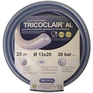 TUYAU BP9 TRICOCLAIR AL PVC TRANSP ABCD1 50X64 UE25