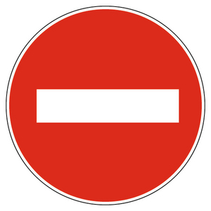 SAFETY SIGNS Model No entry