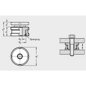 GN350.1-45-11-ST Ausgleich-Element niedrig