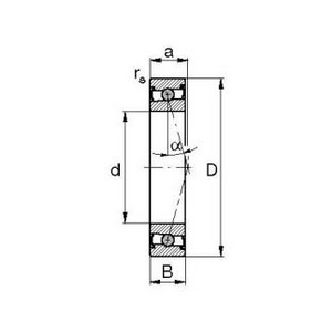 0384391660000-CUSCINETTO A SFERE A CONTATTO OBLIQUO HCS7010-C-T-P4S-UL