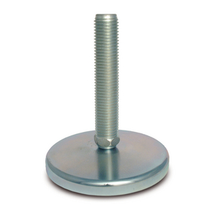 PIEDINO D.159 FERRO ZINC. M30X100 ANTISCIVOLO 11467/30