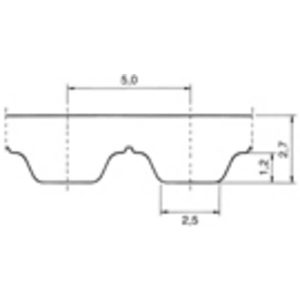 ZRM-AT5-6600-100AFX Zahnflachriemen PU ALPHA FLEX Optibelt
