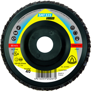 DISQUE A LAMELLES SMT 325 BOMBE 125X22,23 GR 60 UE10