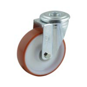 RUOTA 60 80X30 POLIURETANO NUCLEO POLIAMMIDE 6 SUPP. ROTANTE FORO PASSANTE NL 604301